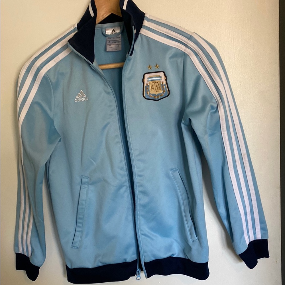 Light Blue Adidas Track Jacket